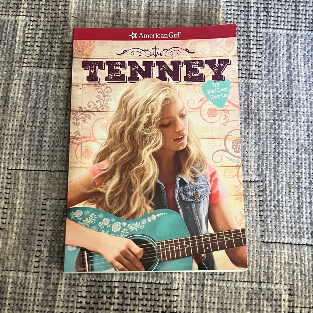 American Girl Tenney Book with Blue and Pink Cover